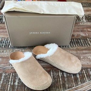 BNWT Jenni Kayne Shearling lined moc clog sz36